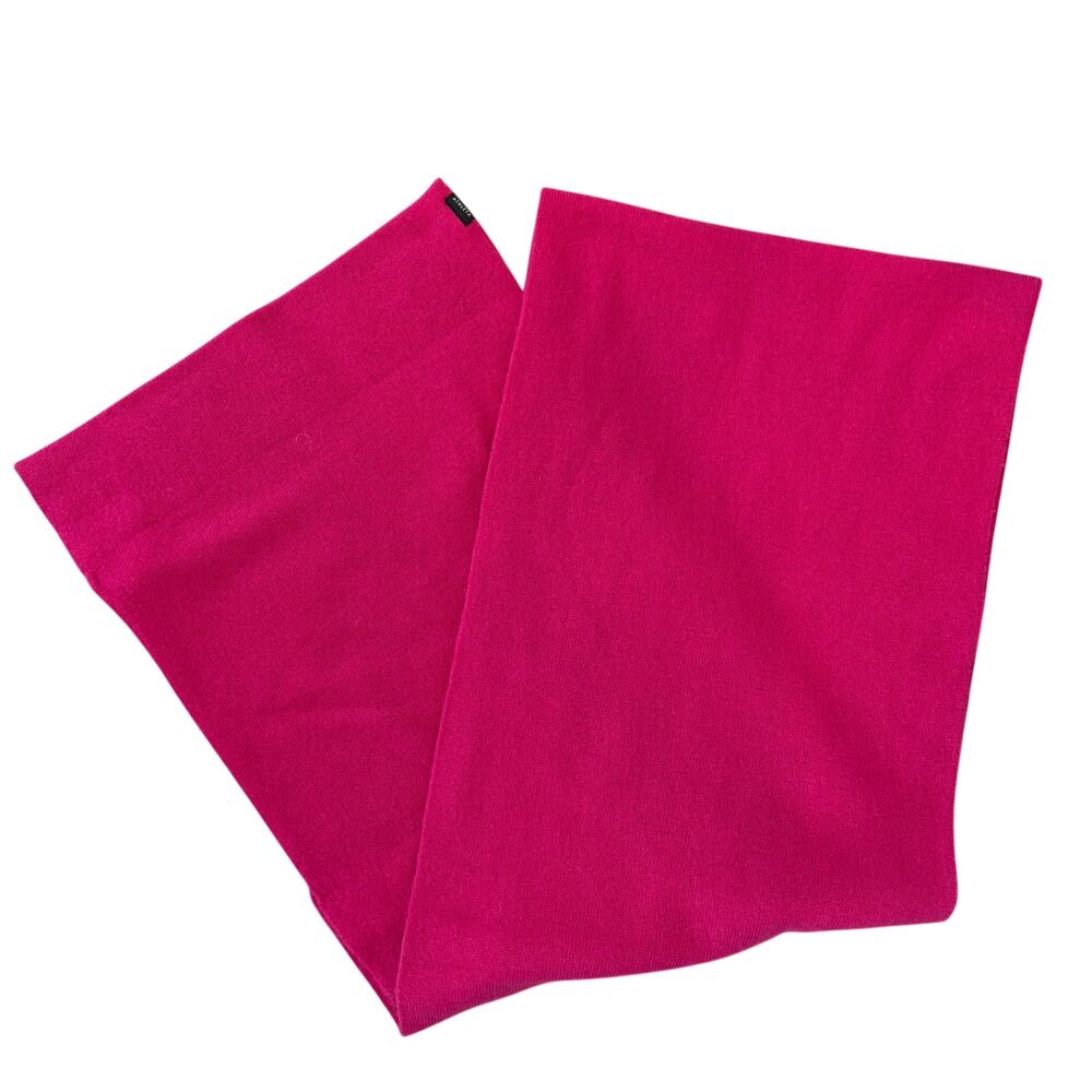 Athleta Hot Pink Wool Cashmere Blend Knit Scarf One Size